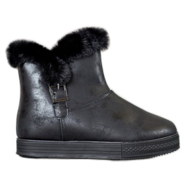 SHELOVET Boty se zipem černý