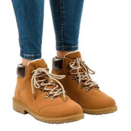 Velbloudí zateplené boty DS1702 hnědý Velbloudí zateplené boty DS1702 hnědý