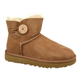 Boty Ugg Mini Bailey Button Ii W 1016422-CHE hnědý Boty Ugg Mini Bailey Button Ii W 1016422-CHE hnědý