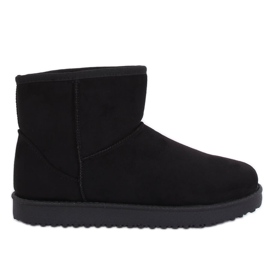 Krátké černé sněhové boty LV56P Black černý