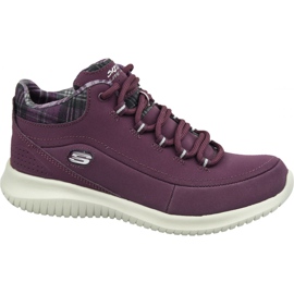 Boty Skechers Ultra Flex W 12918-BURG fialový Boty Skechers Ultra Flex W 12918-BURG fialový