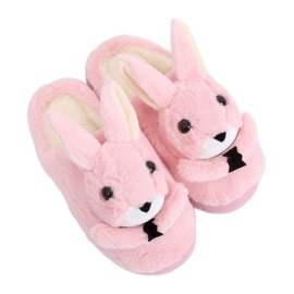 Dámské pantofle zajíčci světle růžová MA17 růžová růžový Dámské pantofle zajíčci světle růžová MA17 růžová růžový