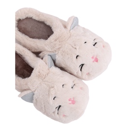 Dámské béžové pantofle MA16 Milk White béžový Dámské béžové pantofle MA16 Milk White béžový