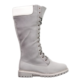 Seastar Teplé šněrovací boty šedá Seastar Teplé šněrovací boty šedá