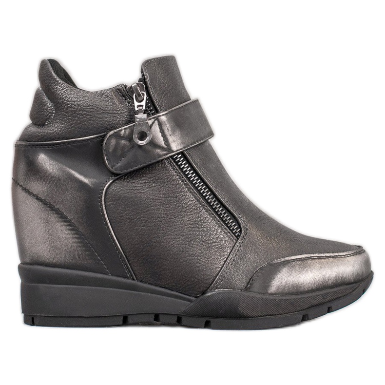 Sergio Leone Tenisky Na Zipu šedá