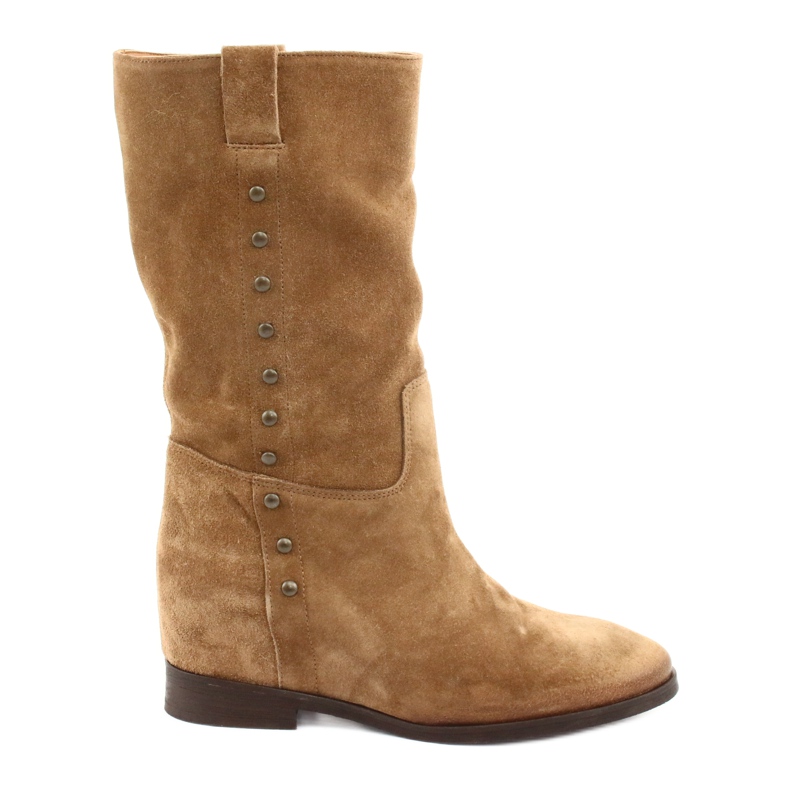 Semišové klínové boty Badura 9441 hnědý Semišové klínové boty Badura 9441 hnědý