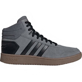 Boty Adidas Hoops 2.0 Mid M EE7367 šedá
