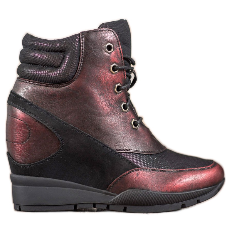 Sergio Leone Burgundské tenisky červené