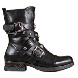 Kayla Dělníci s ozdobným páskem černý