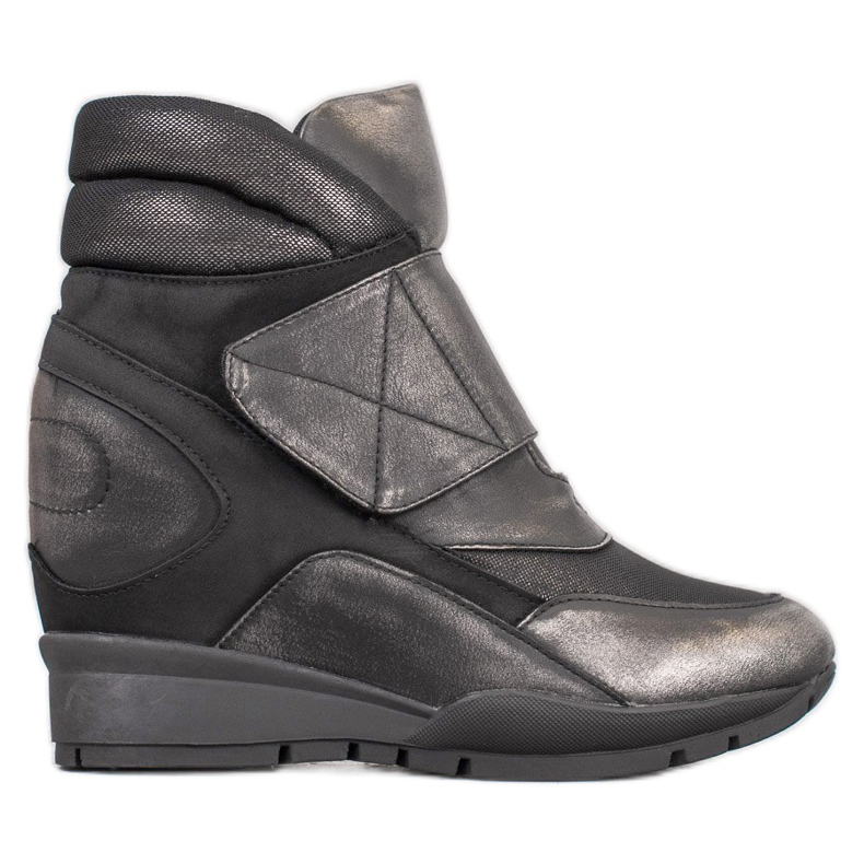 Sergio Leone Tenisky na suchý zip šedá