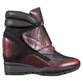 Sergio Leone Tenisky na suchý zip červený