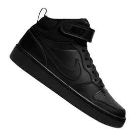 Boty Nike Jr Court Borough Mid 2 (GS) Jr CD7782-001 černý