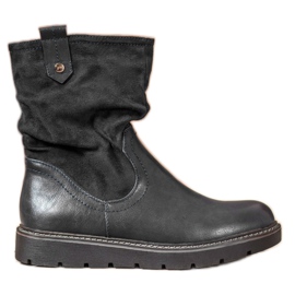 Ideal Shoes Pracovníci na platformě černý