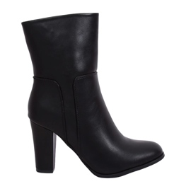 Černé vysoké podpatky 1345 černé černý