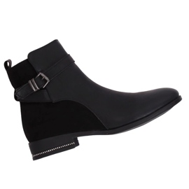 Dámské černé boty Jodhpur 3332 Black černý