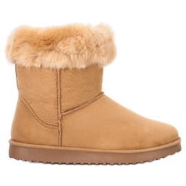 Sport Teplé Mukluki s kožešinou hnědý