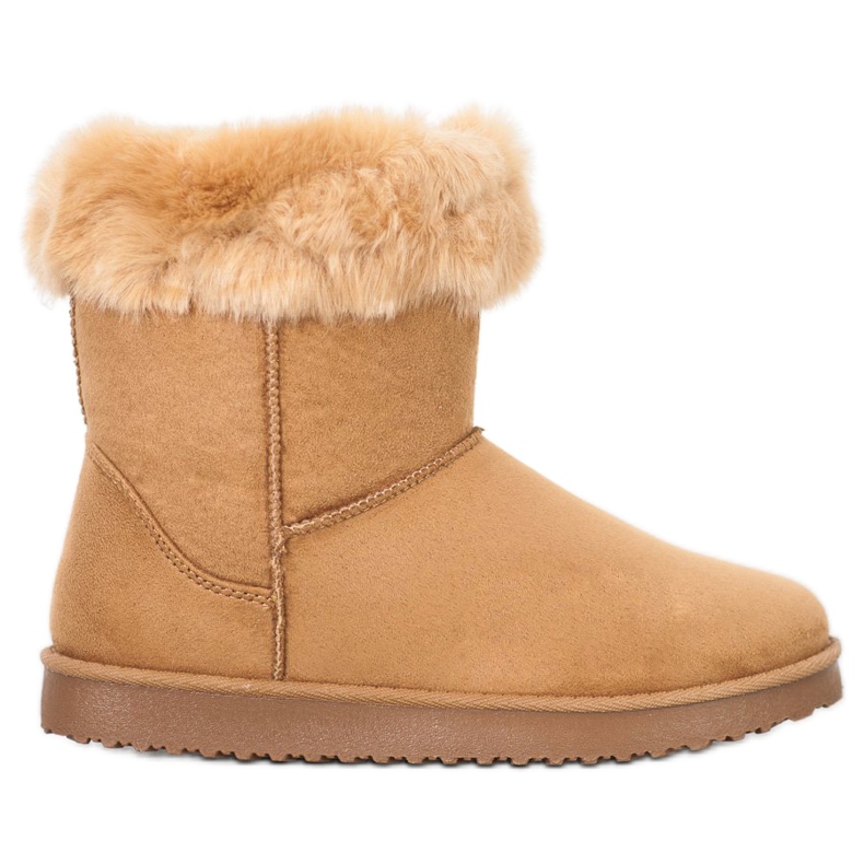 Sport Teplé Mukluki s kožešinou hnědý
