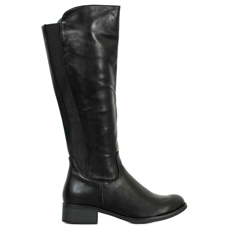 Super Me Klasické kozačky s gumičkou černá Super Me Klasické kozačky s gumičkou černá