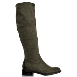 Semišové boty VINCEZA zelený