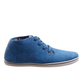 Módní vysoké tenisky TL354-6 Navy Blue námořnická modř