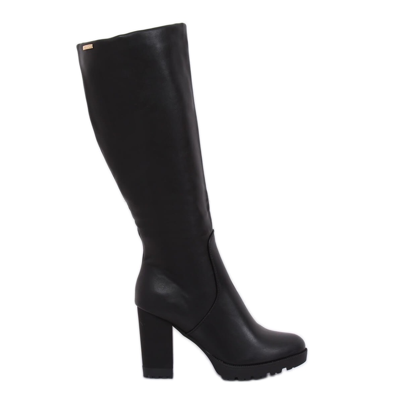 Černé boty na vysokém podpatku 1107-GG Black Ii Species černá