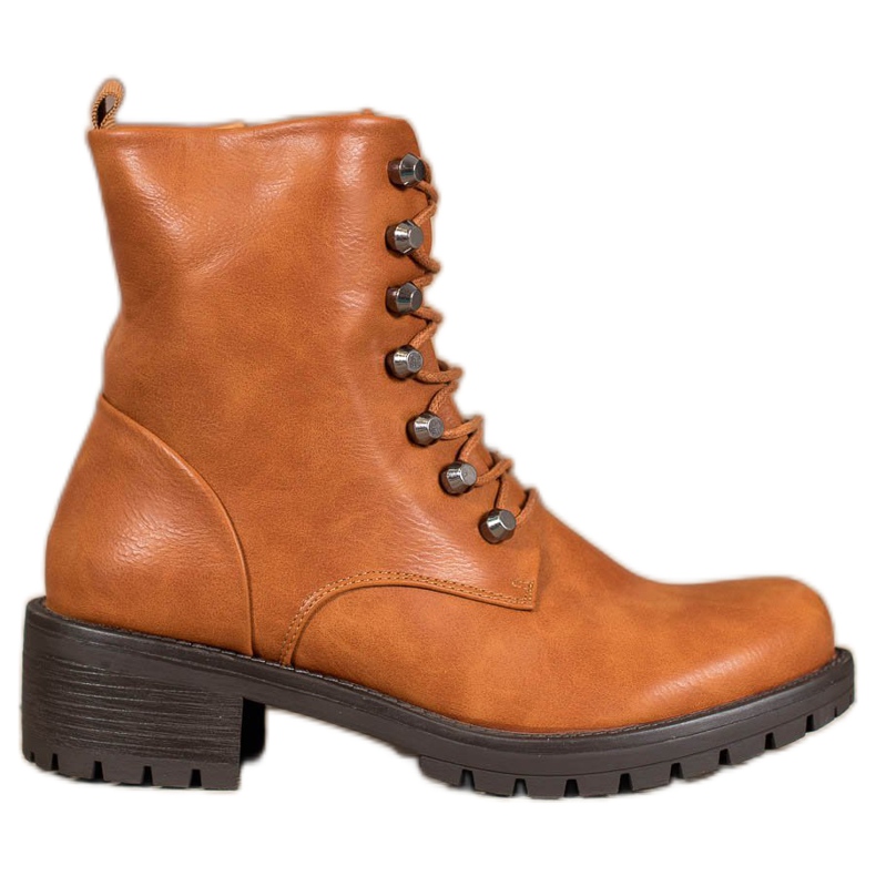 Kayla Skalní dělníci s eko kůží hnědý