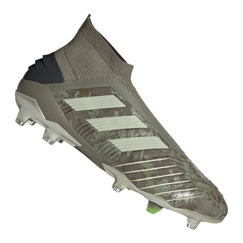 Kopačky Adidas Predator 19+ Fg M EF8204 šedá šedá Kopačky Adidas Predator 19+ Fg M EF8204 šedá šedá