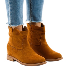 Hnědé kovbojské boty NC981 hnědý Hnědé kovbojské boty NC981 hnědý