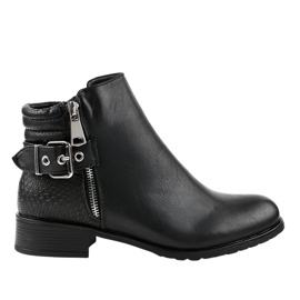 Černé ploché kozačky Jodhpur KA525SL černý