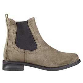Ideal Shoes Neformální boty Chelsea zelený