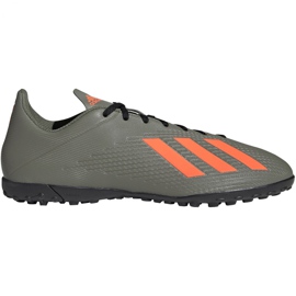 M Kopačky adidas X 19.4 Tf EF8370 zelený šedá