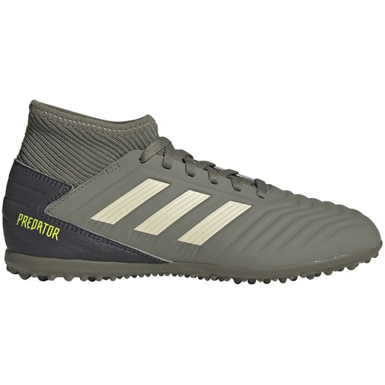 Kopačky Adidas Predator 19.3 Tf Jr EF8220 zelená vícebarevný Kopačky Adidas Predator 19.3 Tf Jr EF8220 zelená vícebarevný