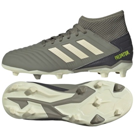 Kopačky Adidas Predator 19.3 Fg Jr EF8215 šedá Kopačky Adidas Predator 19.3 Fg Jr EF8215 šedá