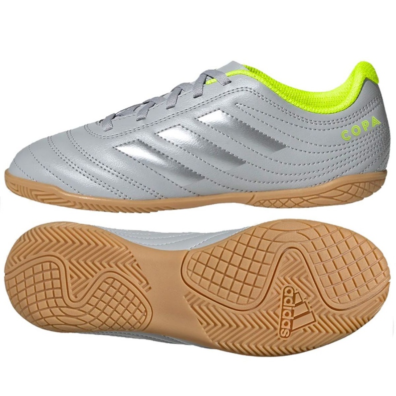 Sálová obuv adidas Copa 20.4 In Jr EF8354 šedá stříbrný