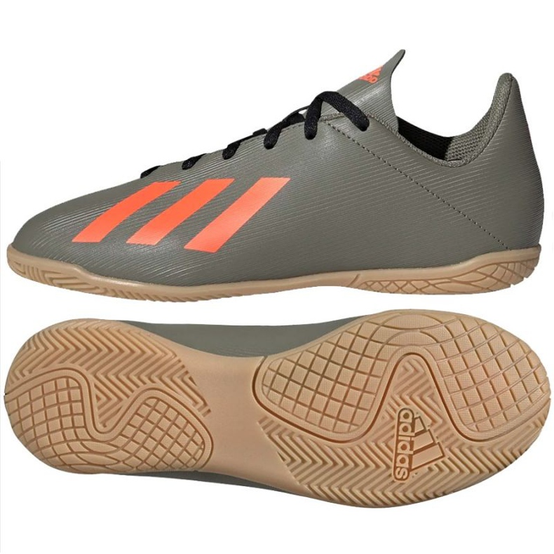 Kopačky Adidas X 19.4 In Jr EF8379 odstíny šedi