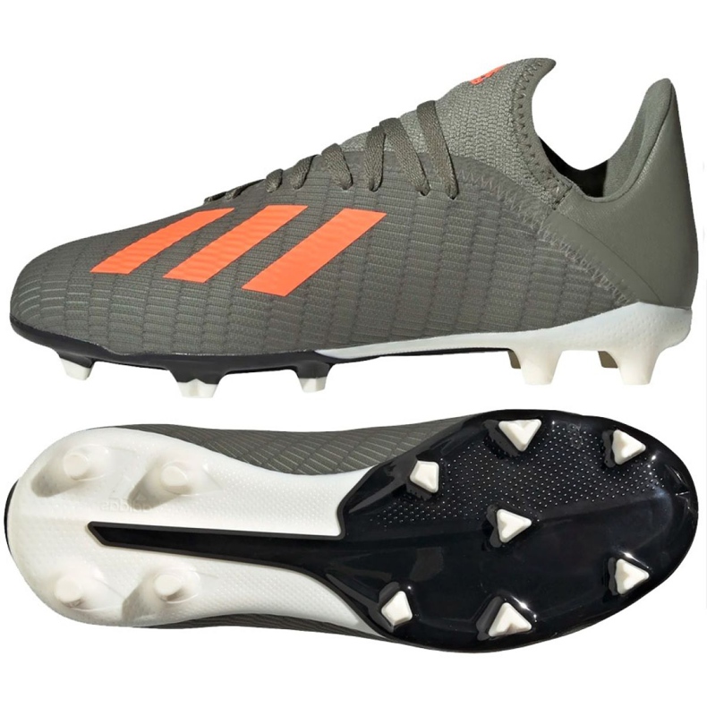 Kopačky Adidas X 19.3 Fg Jr EF8374 šedá šedá