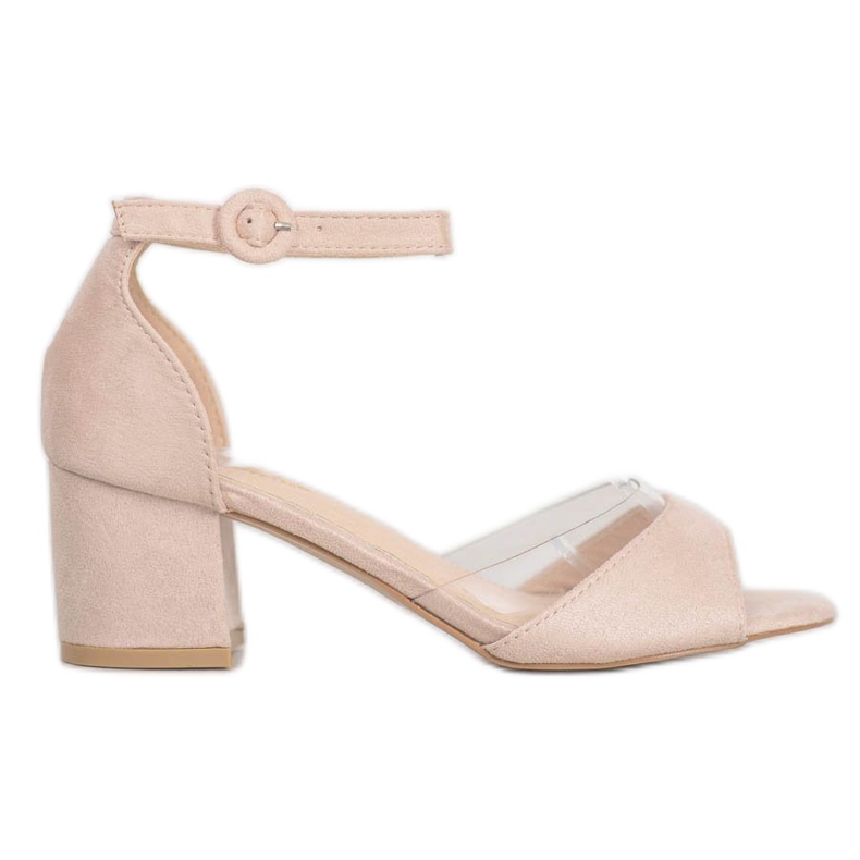 SHELOVET Semišové lodičky hnědý