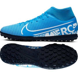 Fotbalová obuv Nike Mercurial Superfly 7 Club M Tf AT7980 414 vícebarevný modrý