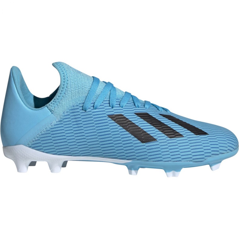 Kopačky Adidas X 19.3 Fg Jr F35366 vícebarevný modrý Kopačky Adidas X 19.3 Fg Jr F35366 vícebarevný modrý