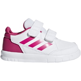 Boty adidas Altasport Cf I Jr D96846 bílý fialová
