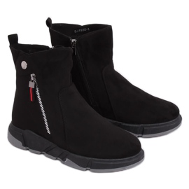 Černé boty ve sportovním stylu SJ1938 Black černá