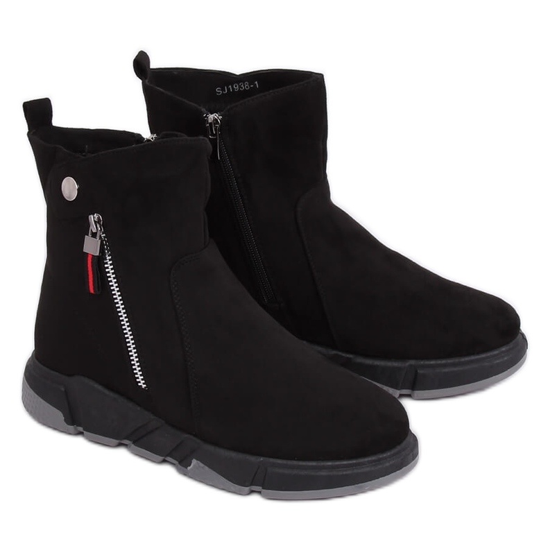 Černé boty ve sportovním stylu SJ1938 Black černá