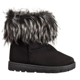SHELOVET Černá Mukluki S Kožešinou černý
