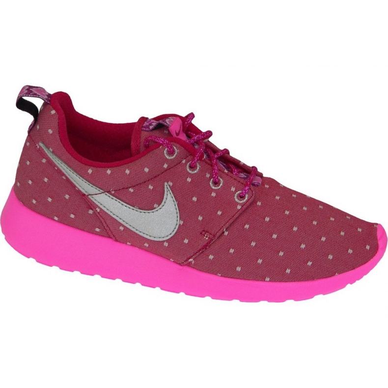 Boty Nike Rosherun Print Gs W 677784-606 růžový