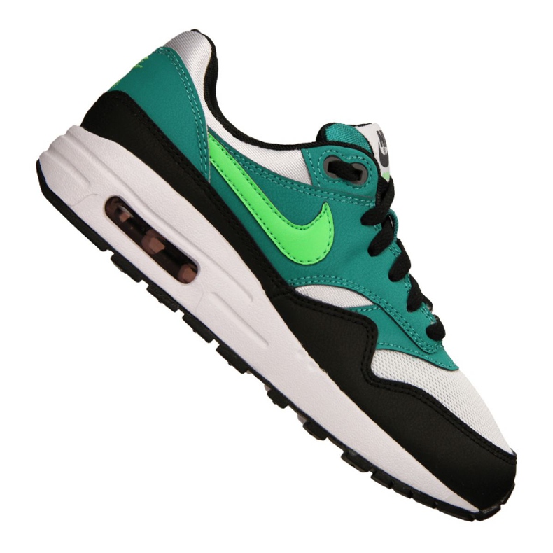 Boty Nike Air Max 1 Gs Jr 807602-111 černá vícebarevný zelená Boty Nike Air Max 1 Gs Jr 807602-111 černá vícebarevný zelená