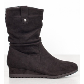 SHELOVET Kovbojské boty na klínu černý