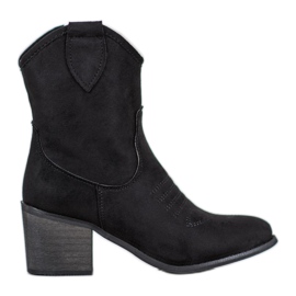 Super Mode Černé kovbojky černý