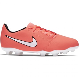 Kopačky Nike Phantom Venom Club Fg Jr AO0396-810 pomerančový pomeranče a červené