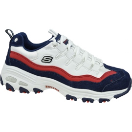 Boty Skechers D'Lites W 13141-WNVR bílý Boty Skechers D'Lites W 13141-WNVR bílý