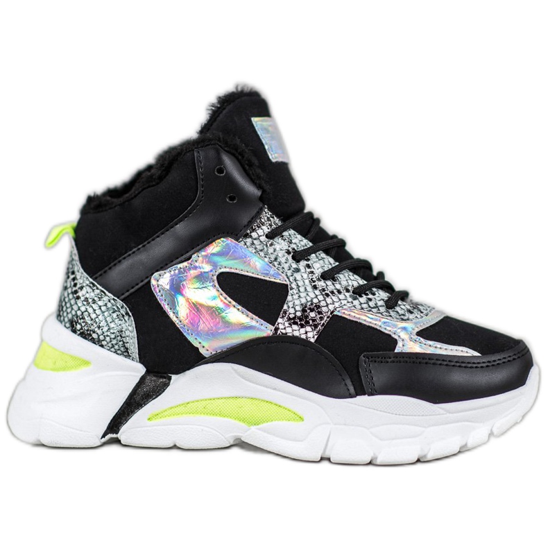 Bella Paris Tenisky s efektem Holo černá